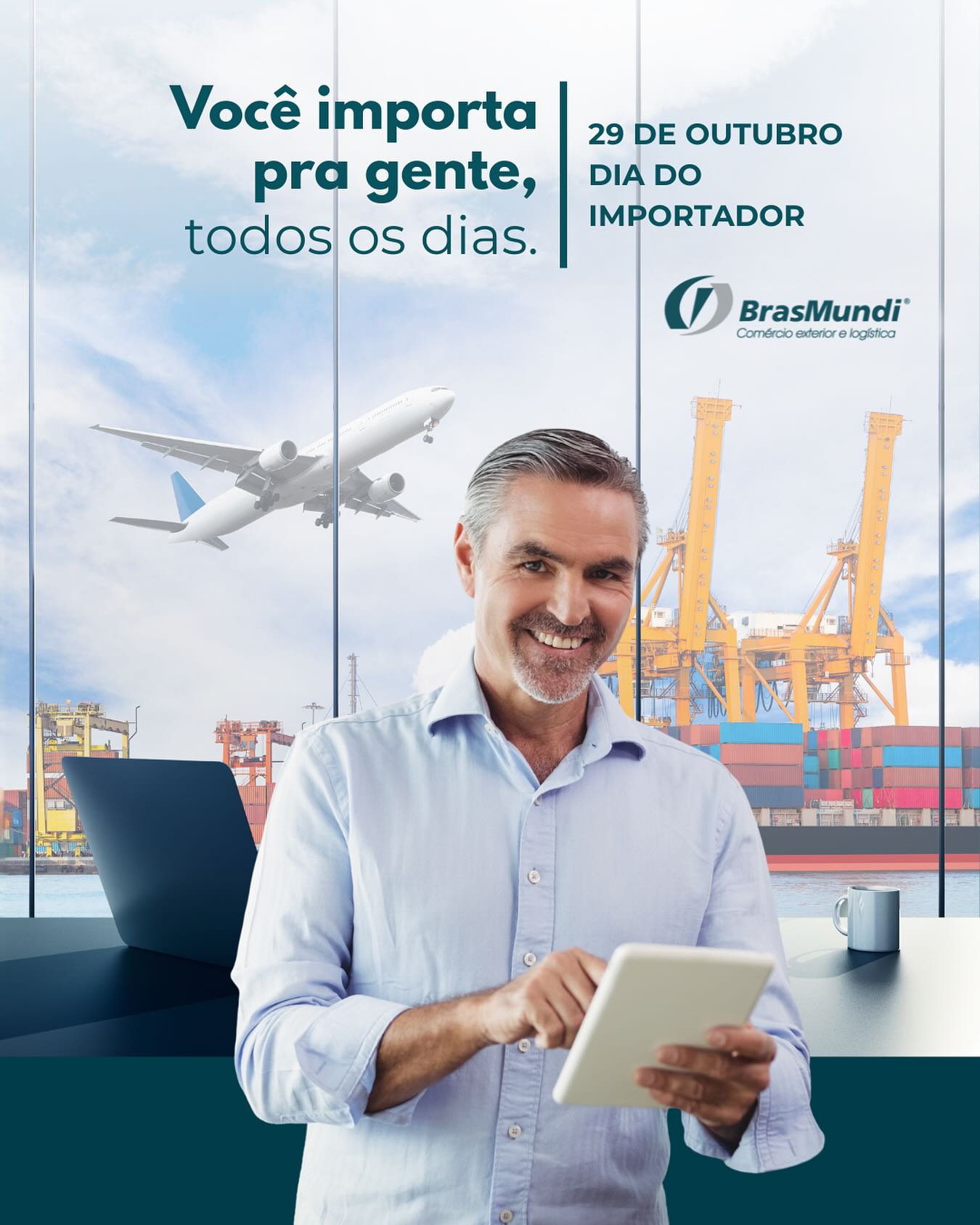 Hoje é dia de homenagear quem faz o comércio internacional acontecer: o importador. Seu trabalho conecta fronteiras, impulsiona negócios e movimenta o país.

Na BrasMundi, há 24 anos, vivemos o comércio exterior de perto. Por isso, sabemos que importar vai muito além de trazer produtos de fora: é trazer inovação, tecnologia e desenvolvimento para o Brasil.

Cada negociação, cada desembaraço e cada mercadoria que cruza nossas fronteiras refletem a importância dessa profissão que move a economia e aproxima o mundo.

Parabéns a todos os importadores, vocês fazem parte da nossa história.
Profissionais que conectam fronteiras, trazem inovação e nos proporcionam a melhor menor distância, todos os dias. 

29 de outubro – Dia do Importador.
Uma homenagem da BrasMundi. A melhor menor distância.

#importador #importadores #diadoimportador #comercioexterior #logistica #homenagem