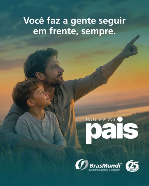 Existem pessoas que nos ensinam os primeiros caminhos e continuam sendo referência, mesmo quando aprendemos a seguir os nossos próprios passos.

Pais que inspiram pelo exemplo, que estão presentes nas escolhas, que apoiam nos desafios e nos dão confiança para ir cada vez mais longe.

Neste Dia dos Pais, a BrasMundi homenageia todos aqueles que fazem da presença, do cuidado e do amor a força que nos impulsiona a seguir em frente.

Feliz Dia dos Pais! 💙
Afinal, você faz a gente seguir em frente, sempre.
BrasMundi. 25 anos ao lado de quem segue em frente.
