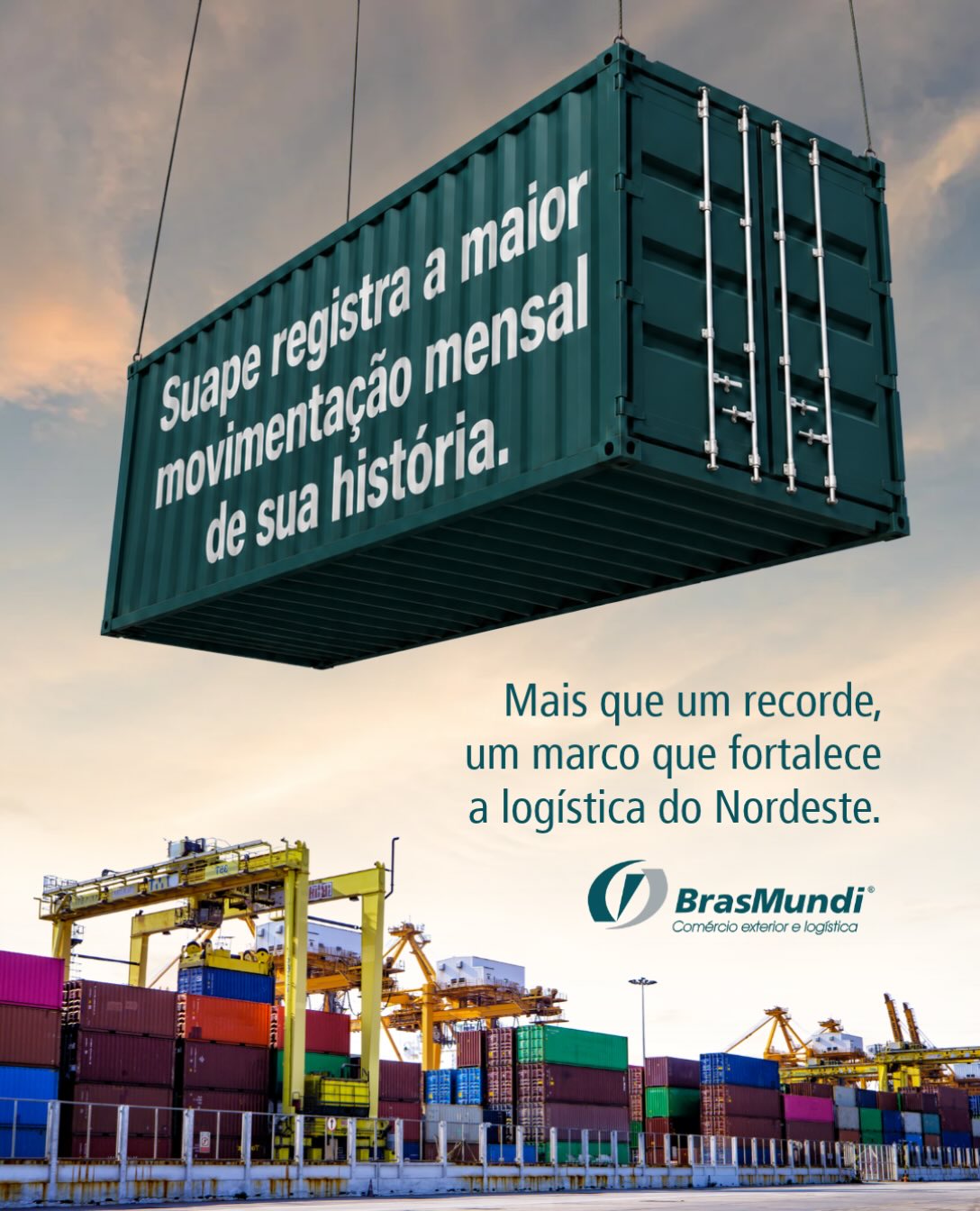 Em agosto de 2026, o Porto de Suape alcançou a maior movimentação mensal de sua história: 2.726.020 toneladas de cargas.
O resultado integra um ano de expansão. Entre janeiro e agosto, foram movimentadas 18,8 milhões de toneladas, um crescimento de 22,8% em relação ao mesmo período de 2025.
Os granéis líquidos lideraram o desempenho, enquanto os granéis sólidos registraram alta de 27,2% no acumulado do ano. A movimentação de contêineres chegou a 442.321 TEUs no período.
Números que reforçam a importância de Pernambuco nas rotas do comércio e o potencial do Nordeste para conectar mercados e impulsionar negócios.
Para empresas que importam, exportam ou dependem de uma cadeia logística eficiente, esse avanço abre novas oportunidades e reforça a importância de contar com planejamento e integração em cada etapa da operação.
É nesse cenário que a BrasMundi une experiência em comércio exterior e soluções logísticas de ponta a ponta para transformar oportunidades em resultados para sua empresa.
Com presença no Nordeste e estrutura próxima a Suape, seguimos conectando empresas aos mercados globais com segurança, agilidade e eficiência.
Quer planejar os próximos passos da sua operação? Fale com a nossa equipe pelo link da bio.
BrasMundi. 25 anos ao lado de quem segue em frente.
#nordeste #portodesuape #logistica #comercioexterior #pernambuco